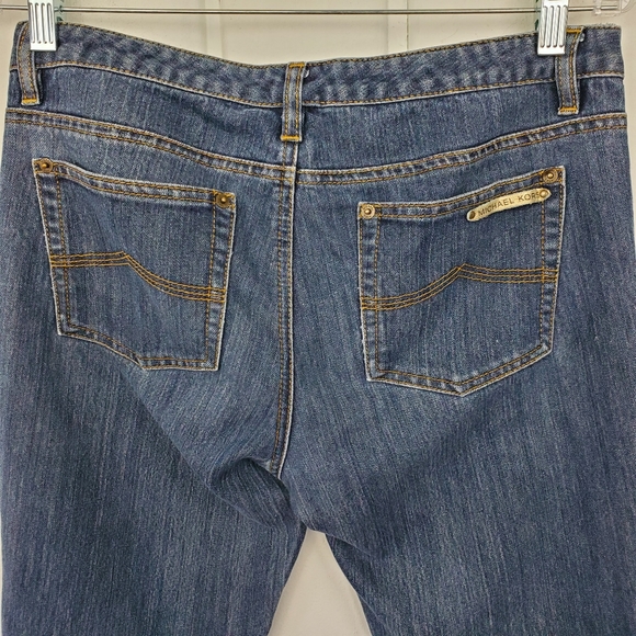 Michael Kors Women's 6 Mid Rise Bootcut Denim Blue Jeans - Picture 8 of 11
